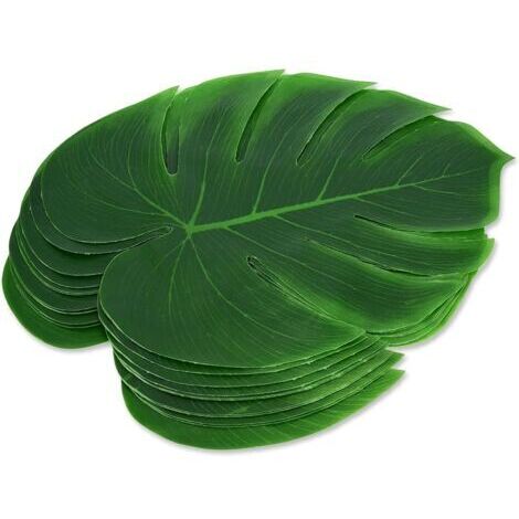 Set de table en feuilles de palmier artificiel 12 pièces – Antidérapant et durable – Protection contre les taches pour cuisine et fêtes (1/5)