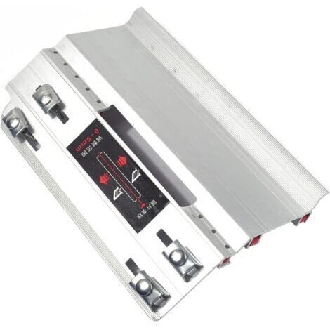 Dispositif de chanfreinage pour carreaux – Angle 45° – Matériau alliage aluminium – Longueur plaque 180 mm – 24 essieux en nylon (1/5)