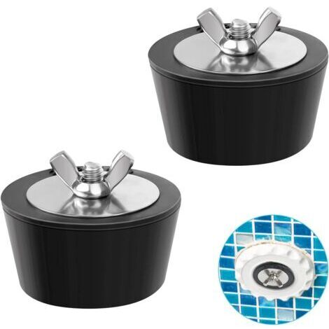 Accessoires de piscine, 2 bouchons d'hiver en caoutchouc Bouchons de piscine (diamètre 51mm) (1/4)