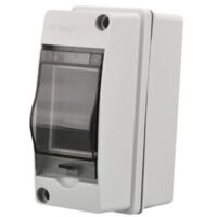 IP65 Outdoor Waterproof Control Box 2 Modules ABS Plastic Surface Electrical Waterproof Control Box Outdoor Switch Cabinet Modular Junction Box (2 Way)