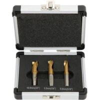 3Pcs Foret à Dépointer, 6.5mm/8mm/10mm Foret Coupeur de Soudage par Points Ensemble Fraises à Dépointer pour Enlever les Joints de Soudure en Tôle