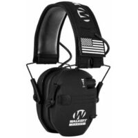 Casque antibruit actif pour le tir Protection auditive électronique Protection auditive Réduction du bruit Casque de chasse actif Casque de protection auditive Pliable (Noir)
