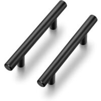 10 Pack 5'' Cabinet Pulls Matte Black Stainless Steel Kitchen Cupboard Handles Cabinet Handles 5”Length