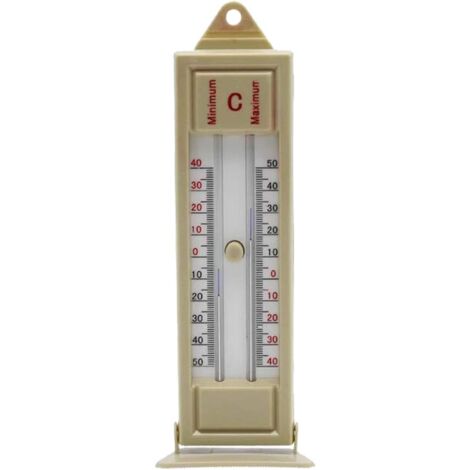 Thermomètre numérique Max Min – Moniteur de température pour serre et jardin – Plage de -40 à +50 °C – Affichage Celsius et Fahrenheit (1/5)