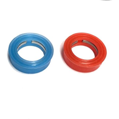 Lot de 2 joints de rechange en silicone pour robinet quart de tour de diamètre 1/2'' (1/2)