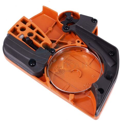 Couvercle latéral d'embrayage et de frein de chaîne pour tronçonneuse Husqvarna 445 450 – Remplace la pièce 544097902 – Installation facile avec frein de chaîne (1/5)