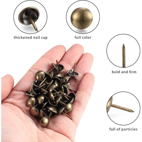 Clous tapissier décoratifs - 11mm - DORÉ LUXE | Deco Cuir