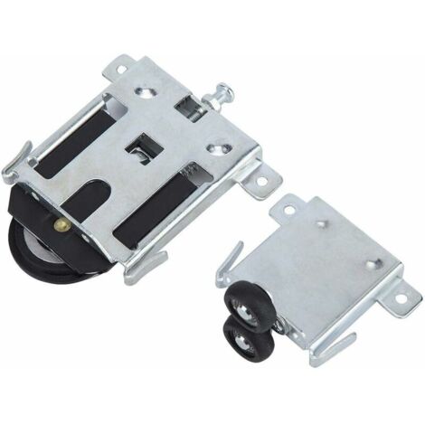 Memkey – Roue de rouleau de porte coulissante – Alliage haute qualité résistant à la corrosion – Installation rapide – Compatible portes de placard