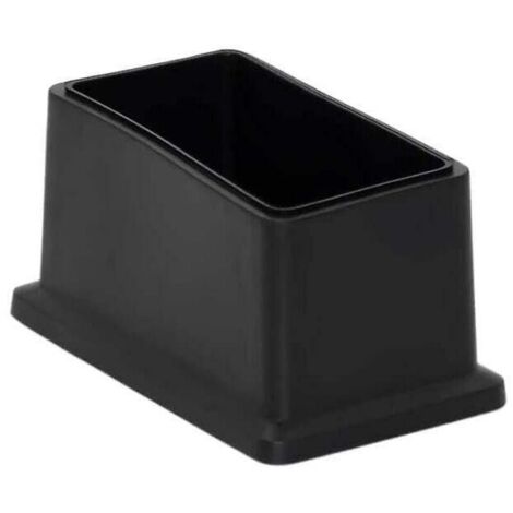 Lot de 8 embouts rectangulaires pour pieds de chaise en PVC non marquants - Protection du sol 25 x 50 mm (1" X 2")