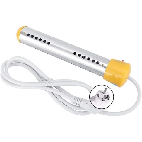 Plongeante Elément Electrique Spirale pour Chauffer Eau 2000W État Domestique Bouilloire Plongeante Bouilloire de Voyage Elément Chauffant Eau 1.5m Câble Intelligent-