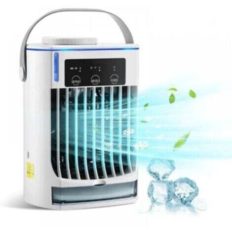 Climatiseur Caravane 3 Vitesses réglables Clim Portative, Faible Bruit Air Conditioner Portable Utilisé pour Camping Car, Voiture, Bureau, Chambre, ExtéRieur