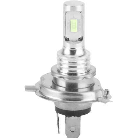 Jeffergarden Puce d'ampoule LED de phare antibrouillard pour voiture de moto avec prise H4 80W DC 12V 24V (bleu glace 6000K)