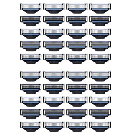 Recharges de Lames Rasoir 40 Pièces, Mach 3 Manuelles pour (1/5)