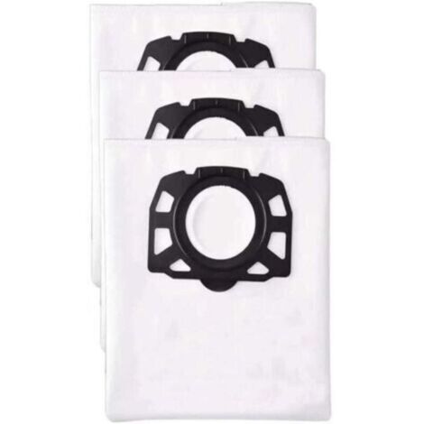 3Pcs Sac Aspirateur, XU, Compatible avec le pour Karcher Sacs de rechange Aspirateurs WD2 Plus, Karcher WD 3, WD 3 Battery, KWD 1, KWD 2, KWD 3, MV 3, SE4001, SE4002, Sac Aspirateur Universel -