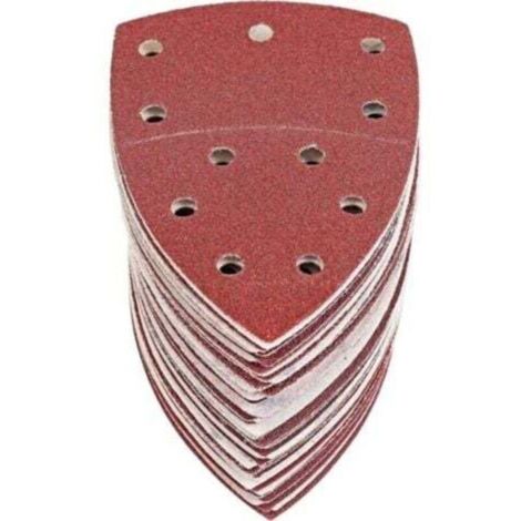 60 Feuilles Abrasives Triangles Papier Poncage Triangulaire Ponceuse Mouse Delta, 105 x152 mm, Grain P40/60/80/120/180/240