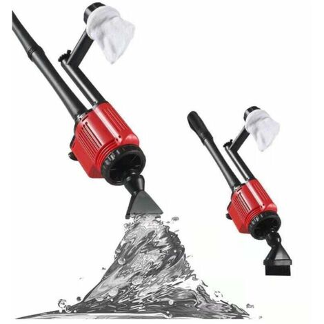 Aspirateur électrique pour aquarium, nettoyeur de sable et gravier - Siphon pour changement d'eau, filtrage et nettoyage de la saleté dans l'aquarium.-INHHUB