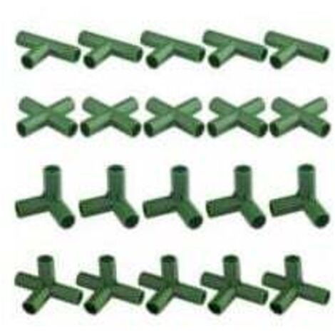 Lot de 20 connecteurs de cadre de jardinage résistants pour serre et plantes 11 mm,INHHUB