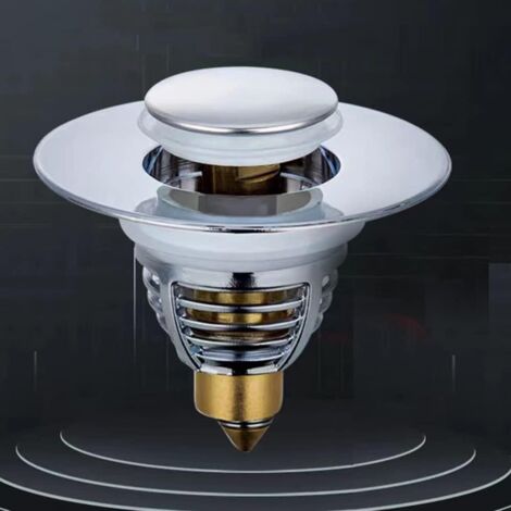 Lot de 2 Bouchon Lavabo,Universel Bonde de Lavabo Pop-Up,Bouchon Baignoire,Bouchon De Vidange pour évier pour Cuisine Salle de Bain[pour 32-40mm Trou Vidange].
