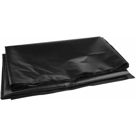 Bâche pour bassin 2m x 3m en polyéthylène haute densité – Couleur noire – Flexible pour contours de bassins et cascades