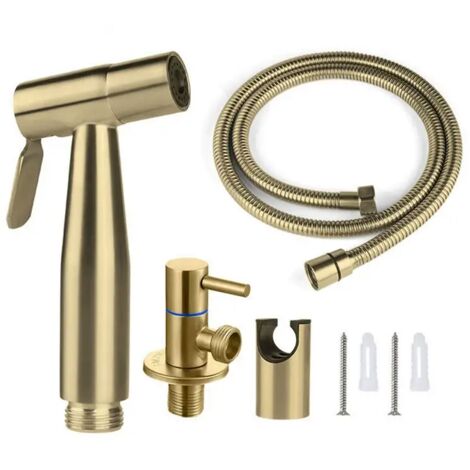 Dpzo – Pulvérisateur de toilettes en acier inoxydable 304 – Finition brossée – Pression d'eau élevée pour nettoyage efficace (1/5)