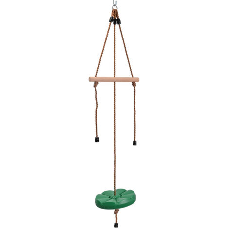 Aire de jeux extérieure échelle de corde 600 kg – Plastique robuste – Balançoire verte pour enfants – Installation rapide – GP (1/5)