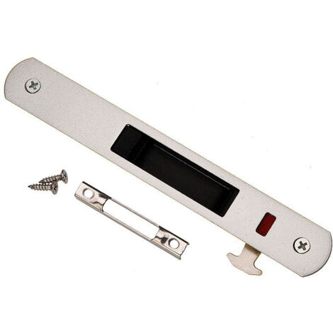 Serrure de porte coulissante en acier inoxydable – Verrouillage à crochet unilatéral – Installation rapide pour fenêtres et portes en verre (1/5)