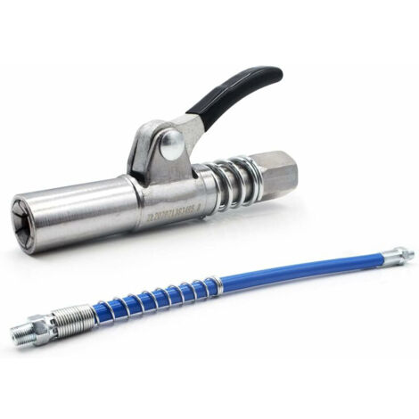 Pistolet pneumatique haute pression – Acier inoxydable – Buse d'injection carburant – Système de verrouillage – Tuyau flexible inclus (1/5)