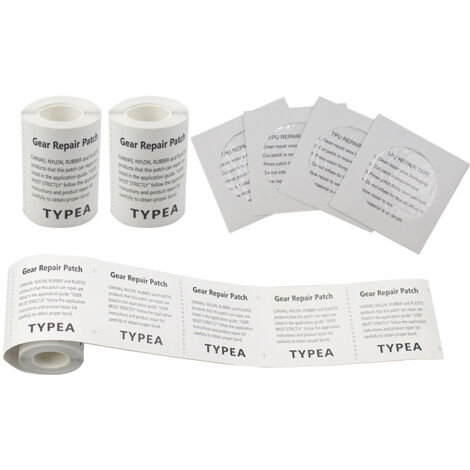 Un rouleauTPU Tape Transparent Tenacious Flex Corrige la Réparation des Autocollants pour Les Tentes de Camping, Sacs à Dos, Auvents, Canots Pneumatiques et Matelas Gonflables 7 × 7cm (1/5)