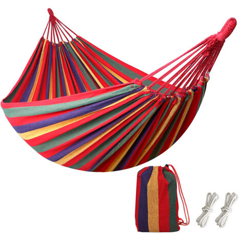 hamac places hamac toile 200x150 cm hamac jardin exterieur pour jardin d'interieur hamac toile de hamac rouge (1/5)