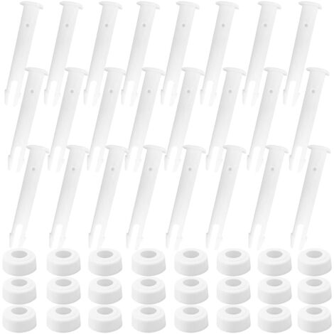 24 pcs Goupilles De Piscine,goupilles goupilles de Rechange,Joints de Piscine en Plastique,Goupilles en Plastique,Joints de Piscine,Broche pour Cadre de Piscine,goupilles de Joint de Piscine (24pcs) (1/4)