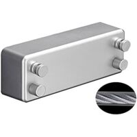 Ineasicer Corde à Linge RéTractable,Fil Linge Extensible RéGlable 4.2 m,Poteau Etendoir Linge Exterieur,Corde a Linge Exterieur,pour IntéRieur D'HôTel, Balcon-argent