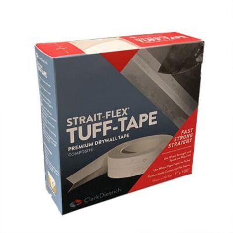 Bande à joint indéchirable 5 cm x 30,5 m – Résistance 4 fois supérieure à la bande papier – Étanchéité pour cuisines et salles de bain