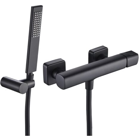Laveo Batterie murale Tores - Noir mat - Design minimaliste - Architecture industrielle (1/2)