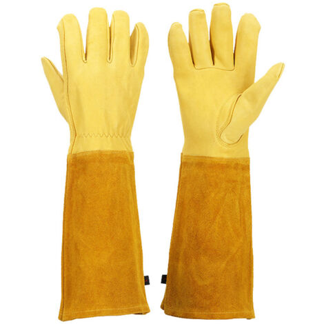 Gants de jardinage pour femmes/hommes, protection longue contre les épines et les coupures, pour la taille des rosiers et des rosiers. (1/5)