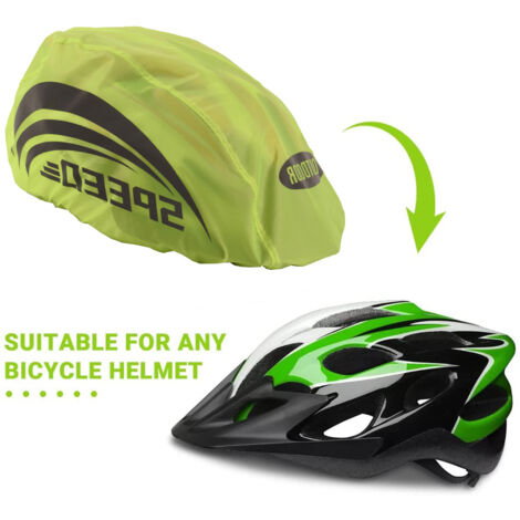 Housse de casque réfléchissante - Vert fluorescent - (Type 1) (1/5)
