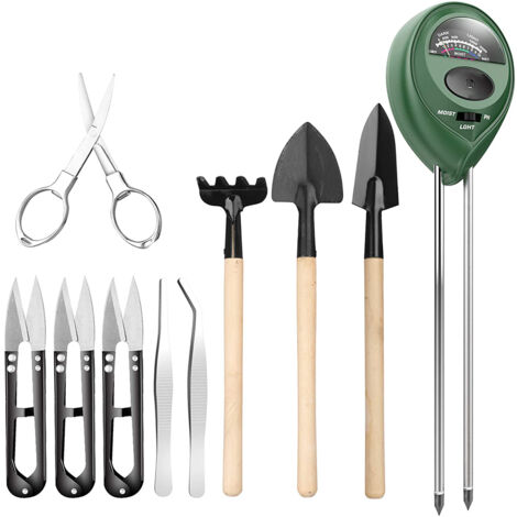 Ensemble d'outils pour bonsaï avec humidimètre pour maintenir des plantes saines et florissantes (1/5)