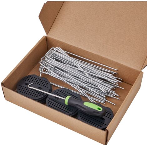 50 clous de jardin + 50 patins + 1 kit d'outils de jardinage (1/3)