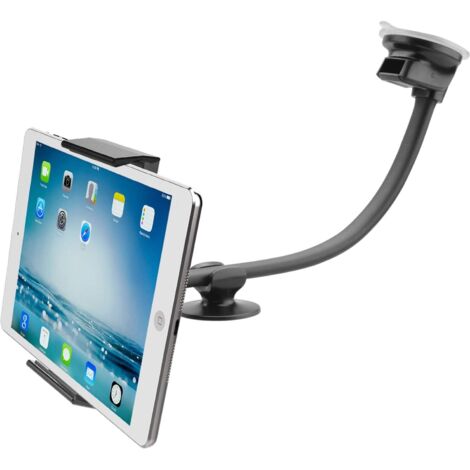 Support de tablette pour voiture [Extension col de cygne de 33 cm] Support à ventouse à bras long pour tablettes de 7 à 11 pouces, support pour téléphone portable pour SUV, camions, chariots élévateur (1/5)