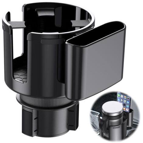 Adaptateur d'extension pour porte-gobelet de voiture – compatible avec les bouteilles Hydro, Yeti, Nalgene, les grandes bouteilles de 1,2 L et les grandes boissons (1/5)