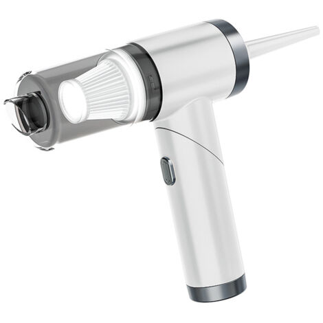 Aspirateur de voiture, aspiration puissante de 120 W, mini aspirateur portable avec port USB, accessoires multifonctionnels, longue autonomie, idéal pour la maison et le bureau. (1/5)