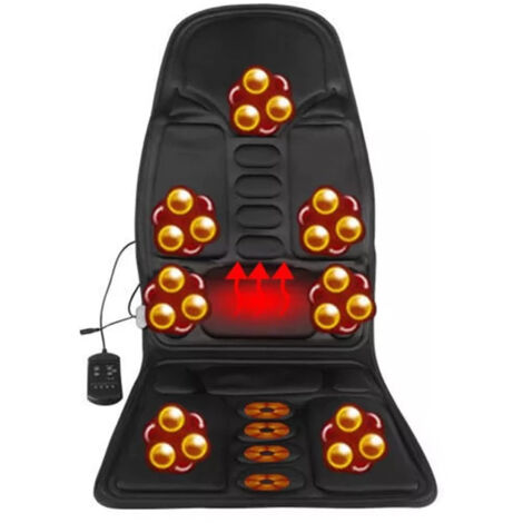 Coussin de massage pour siège auto avec 8 modes de massage, tapis de massage pour dos, voiture ou bureau (1/5)