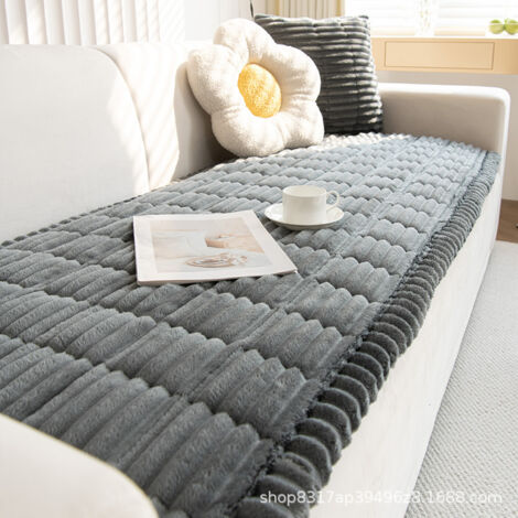 Sofa-Schondecke für Haustiere – Waschbare, rutschfeste und dicke Sofa-Schutzdecke für 3-Sitzer-Sofa, Weiche Abdeckung für Hunde und Katzen, 70 x 150 cm - Dunkelgrau