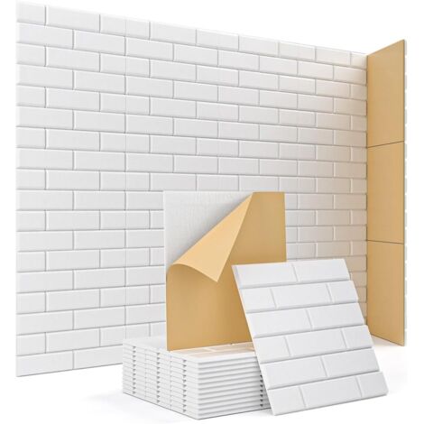 12er-Set Selbstklebende Akustikpaneele 30 x 30 cm – Hochdichte Schaumstoff-Schallschutzplatten für Wand, Geräuschabsorption für Studio, Büro und Zuhause Weiß