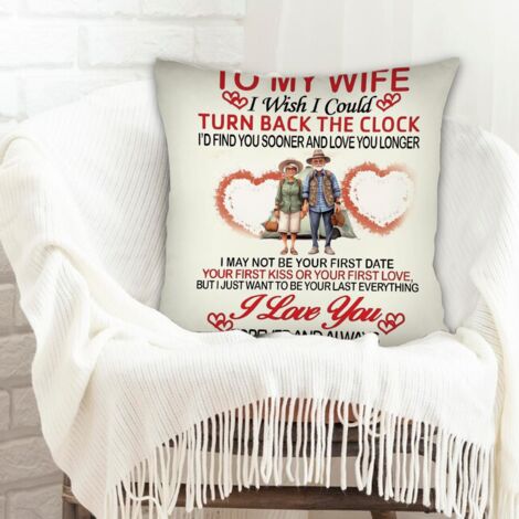 Housse de coussin lavable en machine pour Noël, anniversaire, la Fête des Pères, la Fête des Mères (1/5)