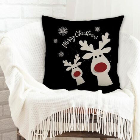 Housse de coussin décorative à la mode pour la maison lavable en machine pour la Saint-Valentin, mariage, anniversaire, Noël, l'Action de grâce (1/5)