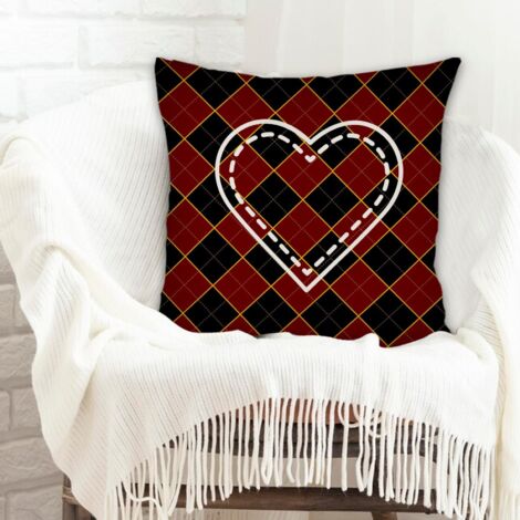 Housses de coussin de décoration à fermeture éclair invisible pour couples petit ami petite amie (1/5)