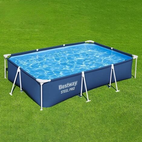 Rechteckpool 3x2 m Outdoor Pool Set mit Pumpe