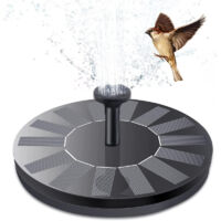 Garten Solarbrunnen 1,4W – 6 Strahlen – Durchfluss 180L/h – Wassersäule 30-50cm – Für Teich, Pool und Garten