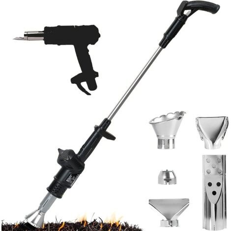 Diserbante Elettrico 3-in-1 con Termoconvettore - Portata 500L/min con 5 Ugelli - Per Estirpare Erbacce, Lavori di Tetto e Sbrinamento