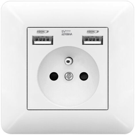 Presa a Muro con 2 Porte USB e Presa AC 110-250V – Presa USB Ricarica (1/5)